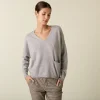 Montagut Short cashmere V-neck sweater with pockets - Balba