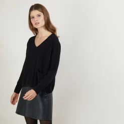 Montagut Short cashmere V-neck sweater - Balba