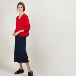 Montagut Short cashmere V-neck sweater - Balba