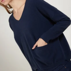 Montagut Short cashmere V-neck sweater - Balba