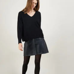 Montagut Short cashmere V-neck sweater - Balba
