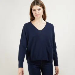 Montagut Short cashmere V-neck sweater - Balba