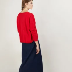 Montagut Short cashmere V-neck sweater - Balba