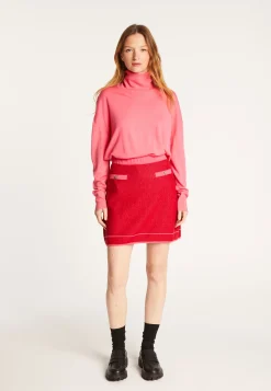 Montagut Short skirt in wool and velvet - Regina
