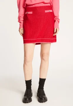 Montagut Short skirt in wool and velvet - Regina