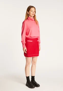 Montagut Short skirt in wool and velvet - Regina