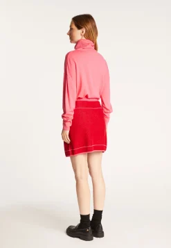Montagut Short skirt in wool and velvet - Regina