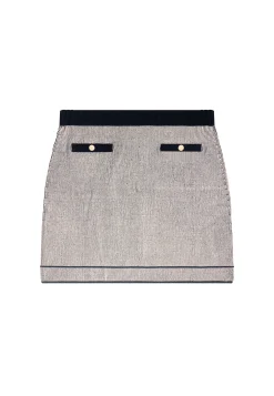 Montagut Short skirt in wool and velvet - Regina