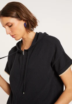 Montagut Short sleeve brushed cotton zip-up sweatshirt - Mackenzie