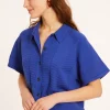 Montagut Short sleeve cotton blouse - Medina