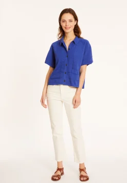 Montagut Short sleeve cotton blouse - Medina