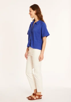 Montagut Short sleeve cotton blouse - Medina