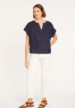 Montagut Short sleeve linen blouse - Virginie