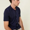 Montagut Short Sleeve Patterned Shirt in Fil Lumiere - Gustav