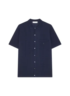 Montagut Short Sleeve Patterned Shirt in Fil Lumiere - Gustav