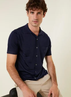 Montagut Short Sleeve Patterned Shirt in Fil Lumiere - Gustav