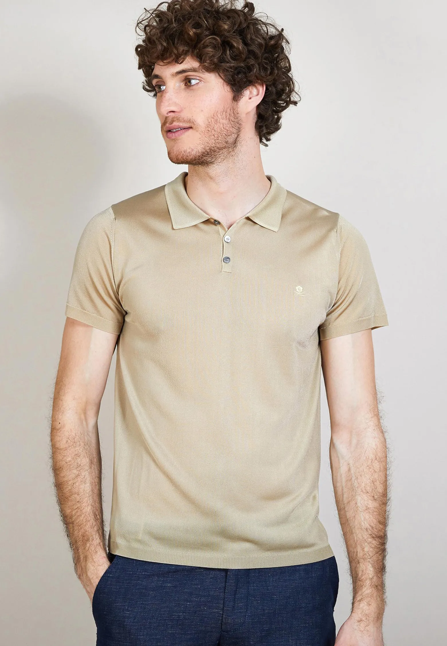 Montagut Short sleeve polo shirt in Fil Lumière - Babar