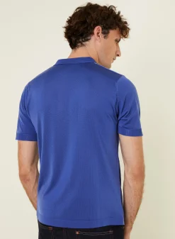 Montagut Short Sleeve Striped Shirt in Fil Lumiere - Fabion