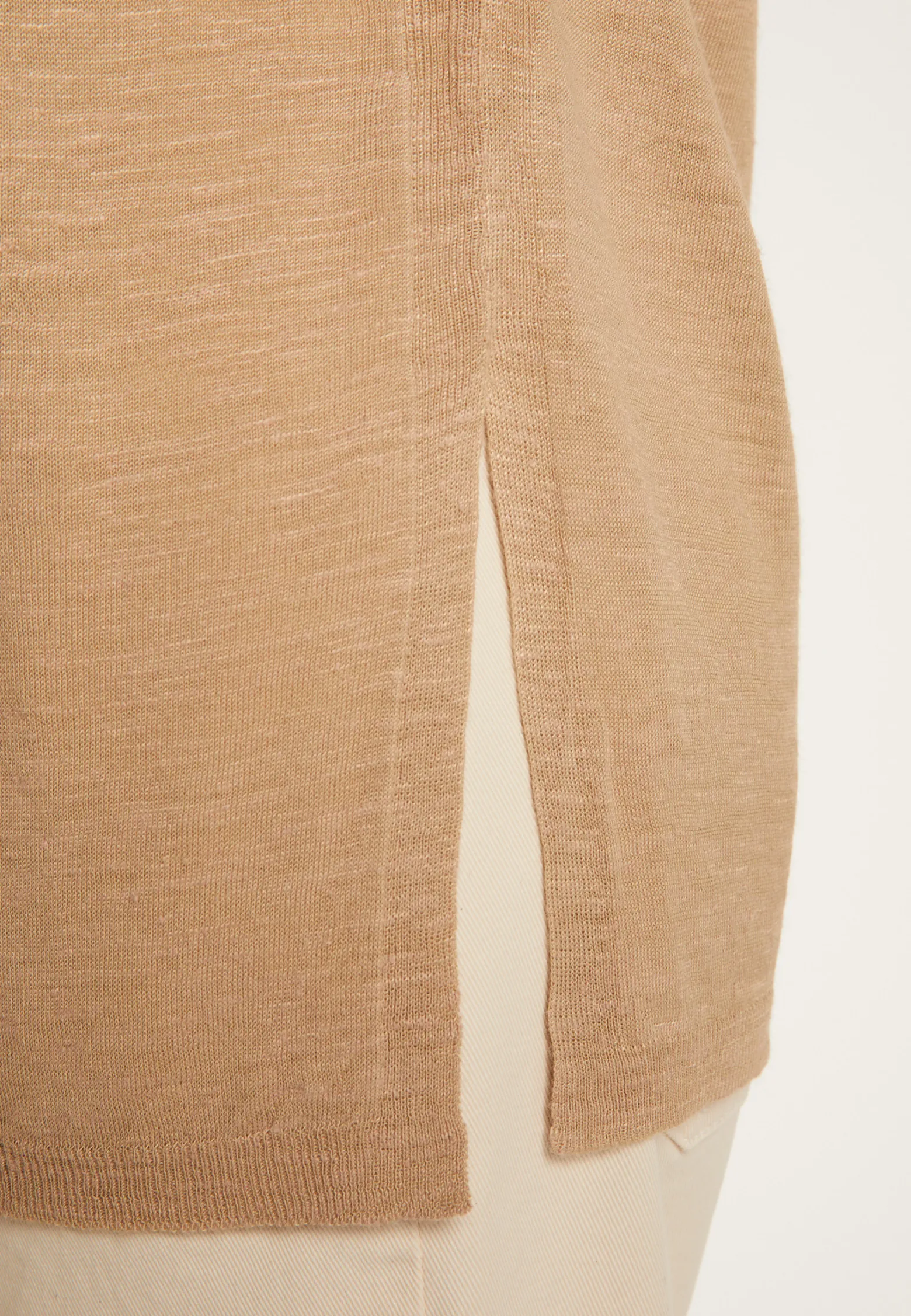 Montagut Short sleeved slub linen vest - Dara