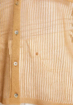 Montagut Short-sleeved blouse with iridescent effect - Stacy