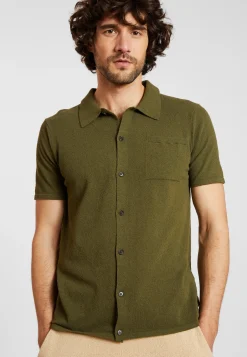 Montagut Short-sleeved brushed cotton shirt - Dominique
