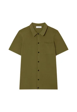 Montagut Short-sleeved brushed cotton shirt - Dominique