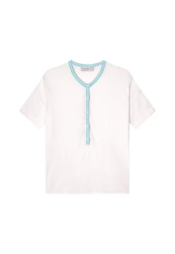 Montagut Short-sleeved cotton and linen cardigan - Lauria