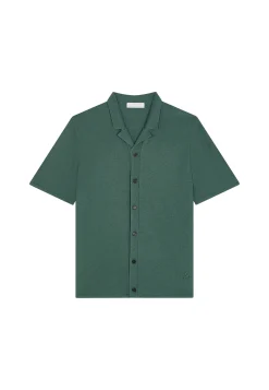 Montagut Short-sleeved cotton and linen shirt - Igino