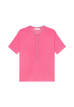 Montagut Short-sleeved cotton and linen cardigan - Lauria