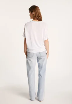 Montagut Short-sleeved cotton and linen cardigan - Lauria