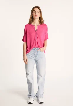 Montagut Short-sleeved cotton and linen cardigan - Lauria