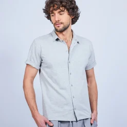 Montagut Short-sleeved cotton shirt - LAURIER