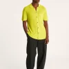 Montagut Short-sleeved flamed linen shirt - Icarus