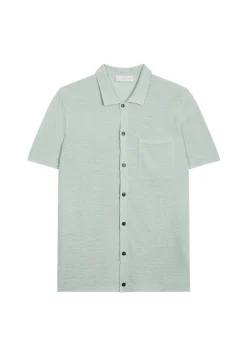 Montagut Short-sleeved flamed linen shirt - Icarus
