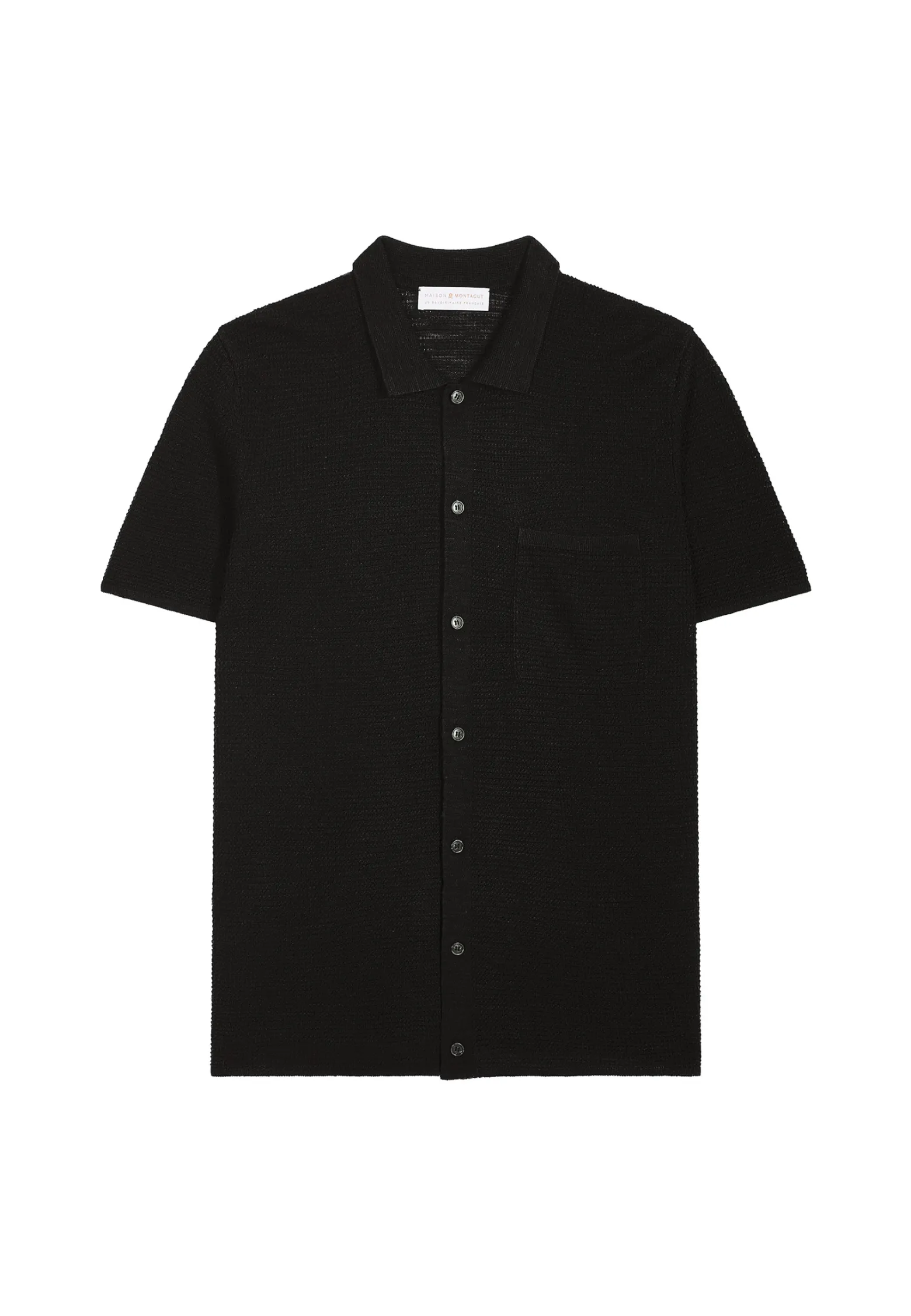 Montagut Short-sleeved flamed linen shirt - Icarus