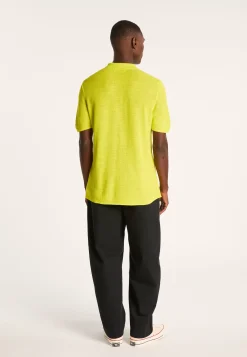 Montagut Short-sleeved flamed linen shirt - Icarus