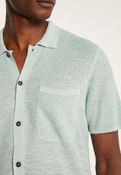 Montagut Short-sleeved flamed linen shirt - Icarus