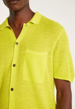 Montagut Short-sleeved flamed linen shirt - Icarus