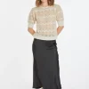 Montagut Short-sleeved mohair balloon sweater - Cosmos
