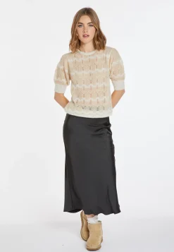 Montagut Short-sleeved mohair balloon sweater - Cosmos