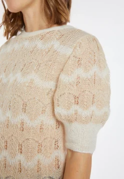Montagut Short-sleeved mohair balloon sweater - Cosmos