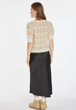 Montagut Short-sleeved mohair balloon sweater - Cosmos