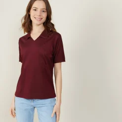 Montagut Short-sleeved patterned polo shirt - Angie