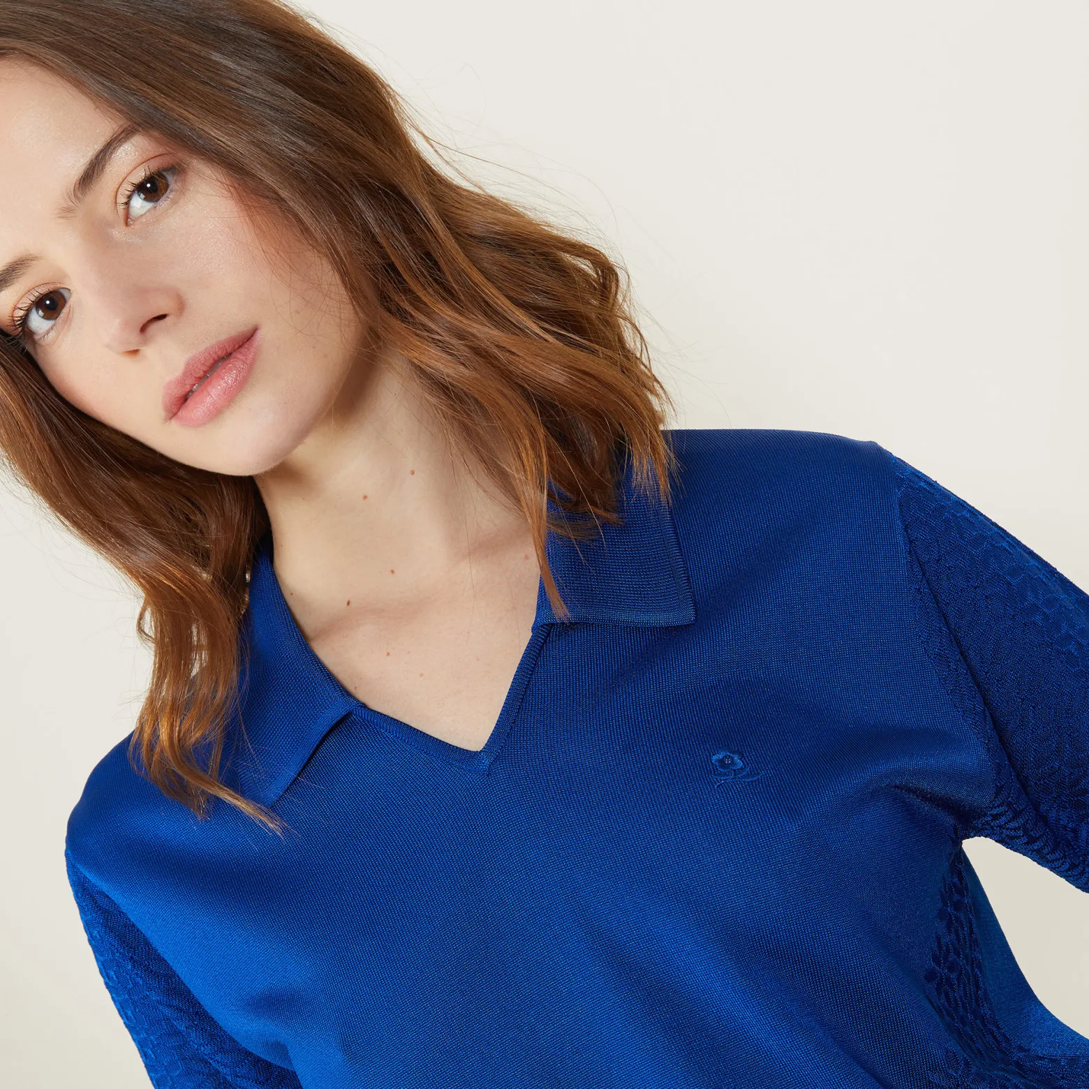 Montagut Short-sleeved patterned polo shirt - Angie