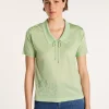 Montagut Short-sleeved patterned T-shirt in Fil Lumière - Evy