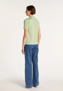 Montagut Short-sleeved patterned T-shirt in Fil Lumière - Evy