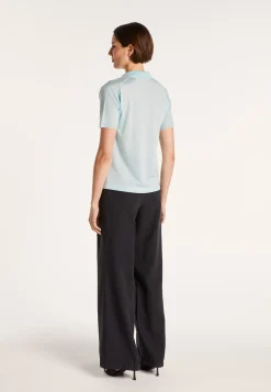 Montagut Short-sleeved patterned T-shirt in Fil Lumière - Evy