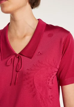 Montagut Short-sleeved patterned T-shirt in Fil Lumière - Evy