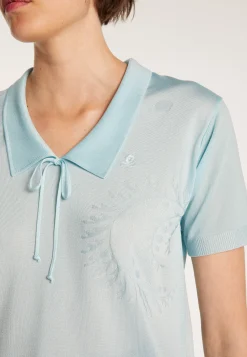 Montagut Short-sleeved patterned T-shirt in Fil Lumière - Evy
