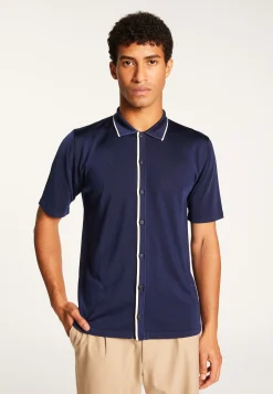 Montagut Short-sleeved shirt in Fil Lumière - Roman